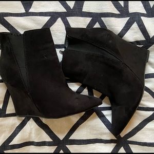 Women’s Black Suede Booties